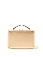 Matchesfashion.com Mark Cross - Grace Gold Plated Mini Leather Cross Body Bag - Womens - Gold