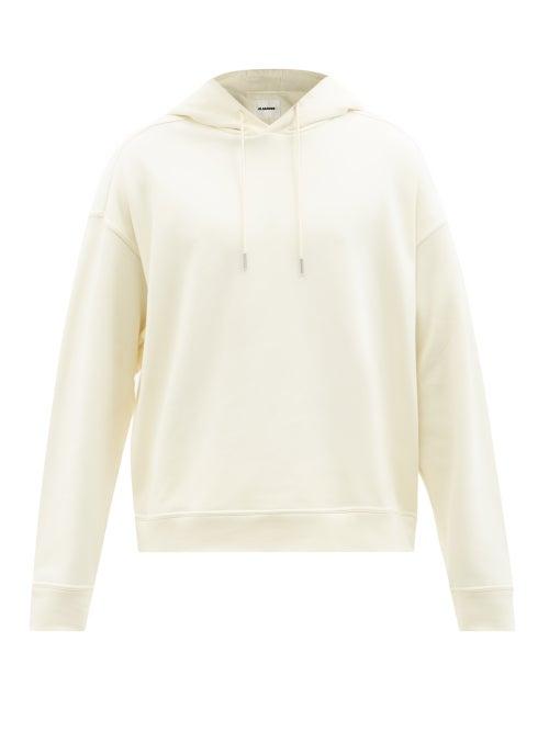 Jil Sander - Oversized Cotton-jersey Hooded Sweatshirt - Mens - Cream