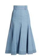 Gabriela Hearst Wytte Denim Midi Skirt