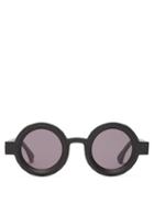 Matchesfashion.com Kuboraum - Round Matte-acetate Sunglasses - Mens - Black