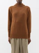 The Row - Amalio Reversible Wool-blend Sweater - Womens - Tan