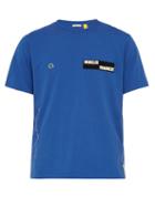 Matchesfashion.com 7 Moncler Fragment - Velcro Patch Cotton T Shirt - Mens - Blue