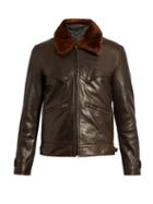 Acne Studios Arthur Leather And Shearling Coat