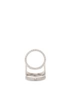 Matchesfashion.com Alan Crocetti - Halo Crystal Embellished Sterling Silver Ring - Womens - Silver