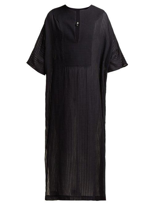 Matchesfashion.com Su - Tia Cotton Kaftan - Womens - Black