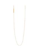 Matchesfashion.com Frame Chain - Drop Pearl Embellished Gold Plated Glasses Chain - Womens - Gold Multi
