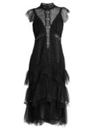 Jonathan Simkhai Tiered-ruffle Layered-lace Dress