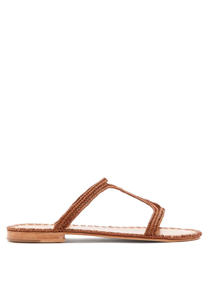 Carrie Forbes Hicham Raffia Slides