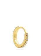 Matchesfashion.com Maria Tash - Eternity Diamond & 18kt Gold Single Earring - Womens - Gold