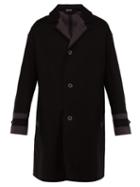 Matchesfashion.com Lanvin - Cotton Twill Overcoat - Mens - Black Grey