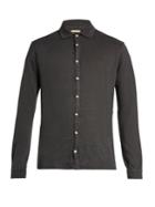 Massimo Alba Crocket Point-collar Linen Shirt