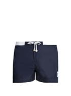 Robinson Les Bains Wimbledon Contrast-waist Swim Shorts