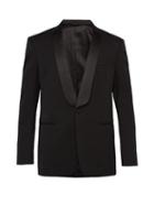 Matchesfashion.com Calvin Klein 205w39nyc - Silk Lapel Single Breasted Wool Tuxedo Jacket - Mens - Black Yellow