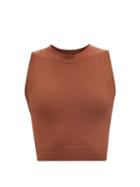 Ladies Activewear Vaara - Lucy Essential Cropped Top - Womens - Brown