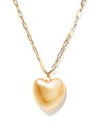 Matchesfashion.com Lauren Rubinski - Heart-pendant 14kt-gold Chain Necklace - Womens - Yellow Gold
