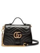 Matchesfashion.com Gucci - Gg Marmont Quilted Leather Cross Body Bag - Womens - Black