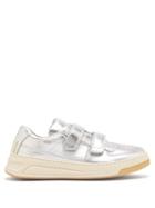 Matchesfashion.com Acne Studios - Steffey Low Top Leather Trainers - Womens - Silver