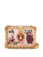 Dolce & Gabbana Dolce Floral-embroidered Velvet Box Bag