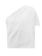 Matchesfashion.com Gauge81 - Tartu One-shoulder Cotton-jersey Top - Womens - White