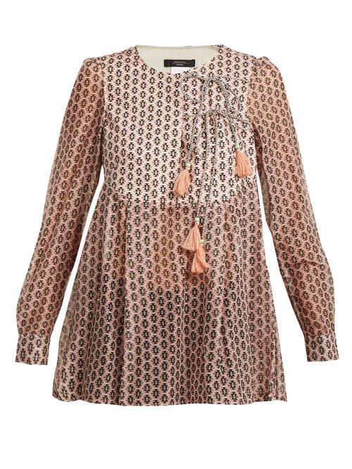 Matchesfashion.com Weekend Max Mara - Bora Blouse - Womens - Pink Print