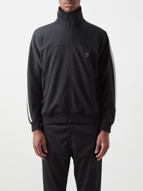 South2 West8 - Logo-embroidered Jersey Track Jacket - Mens - Black