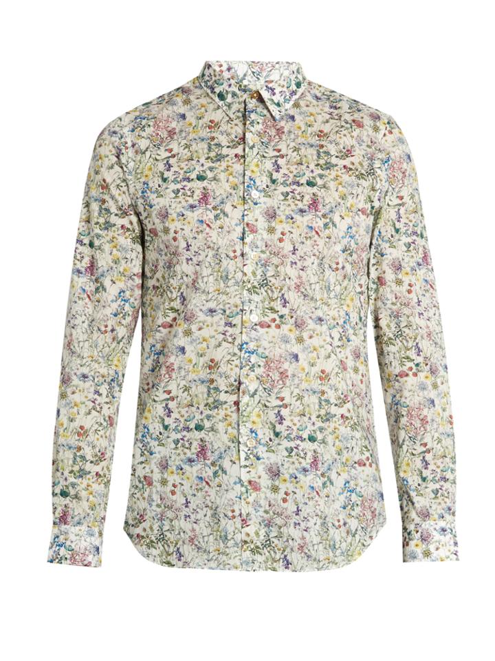 Paul Smith Floral-print Cotton Shirt