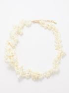 Completedworks - Pearl & Recycled 14kt Gold-vermeil Necklace - Womens - White