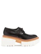 Matchesfashion.com Stella Mccartney - Emilie Faux-leather Lace-up Platform Shoes - Womens - Black