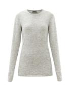 Matchesfashion.com Joseph - Longline Mlange Sweater - Womens - Light Grey