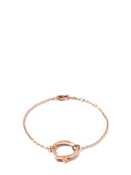 Repossi - Antifer Diamond & 18kt Rose-gold Bracelet - Womens - Rose Gold