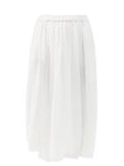 Matchesfashion.com Comme Des Garons Comme Des Garons - High-rise Crepe Midi Skirt - Womens - White