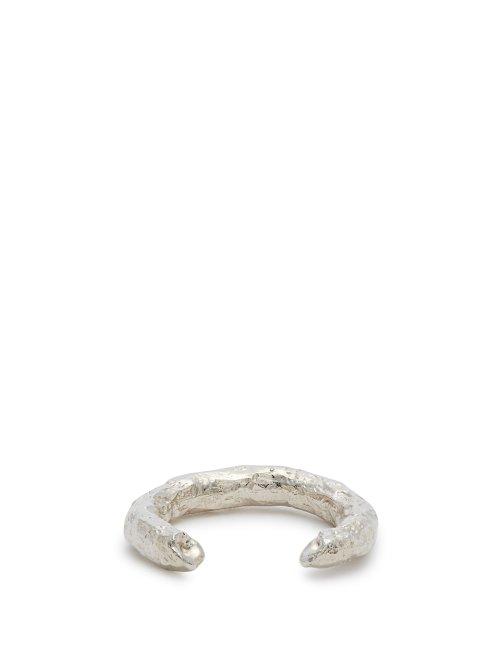 Matchesfashion.com Pearls Before Swine - Hammered Silver Ring - Mens - Silver