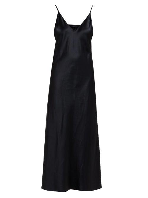 Matchesfashion.com Joseph - Clea Satin Slip Dress - Womens - Black