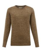 Matchesfashion.com Folk - Patrice Marled Merino-wool Sweater - Mens - Brown