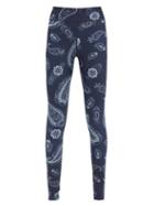 Matchesfashion.com The Upside - Fortune Paisley-print Stretch-jersey Leggings - Womens - Navy Print
