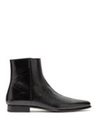 Matchesfashion.com Givenchy - Dallas Crackled Leather Chelsea Boots - Mens - Black