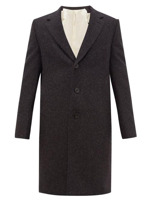 Matchesfashion.com Aldo Maria Camillo - Single Breasted Felted Wool Coat - Mens - Grey