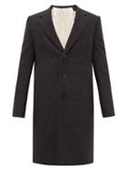 Matchesfashion.com Aldo Maria Camillo - Single Breasted Felted Wool Coat - Mens - Grey