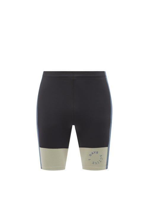 7 Days Active - Combo Sprinter Panelled Nylon-blend Shorts - Mens - Black Multi