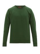 Matchesfashion.com Altea - Raglan Sleeve Wool Blend Sweater - Mens - Green