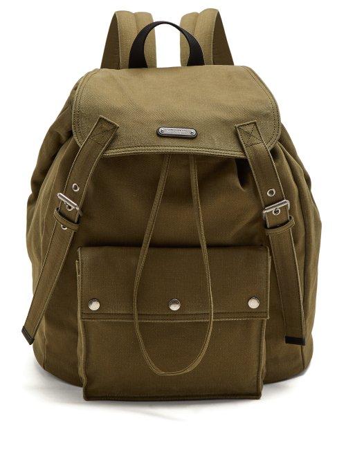 Matchesfashion.com Saint Laurent - Canvas Backpack - Mens - Khaki