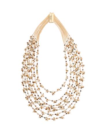 Rosantica By Michela Panero Divina Quartz And Agate Necklace
