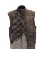 By Walid - Teddy Patchwork Upcycled-cotton Padded Gilet - Womens - Multi