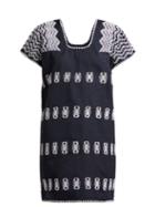 Matchesfashion.com Pippa Holt - No.120 Embroidered Cotton Kaftan - Womens - Navy