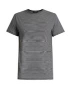 A.p.c. Stitch Striped Crew-neck T-shirt