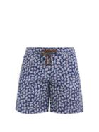 Matchesfashion.com Charvet X Thorsun - Paisley-print Shell Swim Shorts - Mens - Navy
