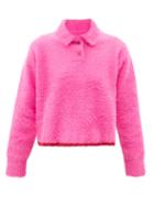 Jacquemus - Neve Point-collar Sweater - Womens - Pink
