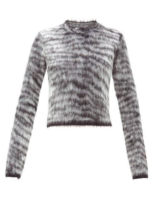 Matchesfashion.com Acne Studios - Khangyu Tiger Jacquard Brushed Sweater - Womens - Black Multi
