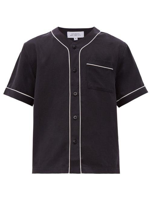 Matchesfashion.com Saturdays Nyc - Benny Short Sleeved Shirt - Mens - Black