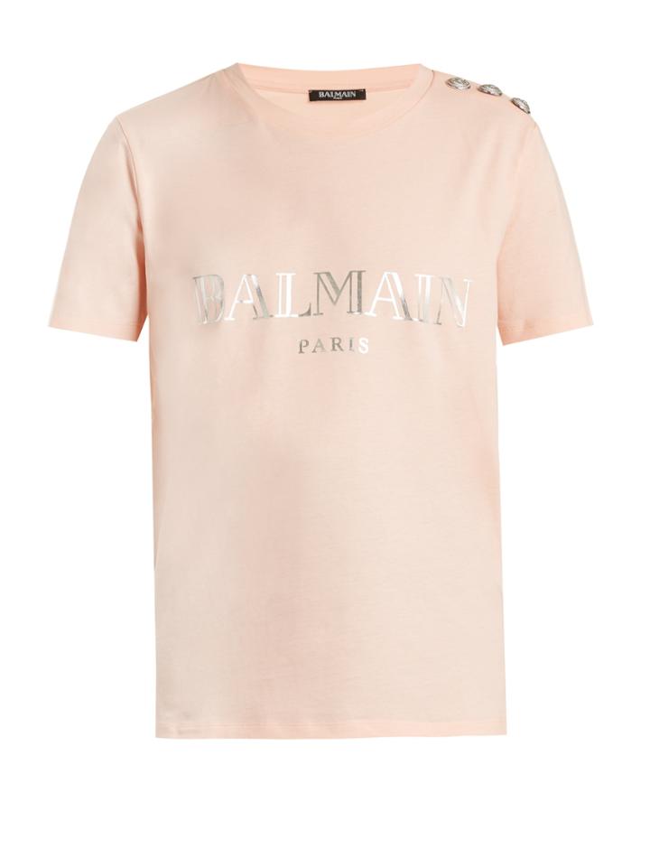 Balmain Logo-print Jersey T-shirt